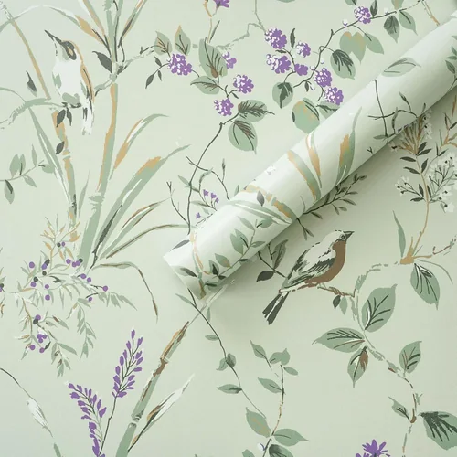Heroad Green Cottage Floral peel and stick wallpaper