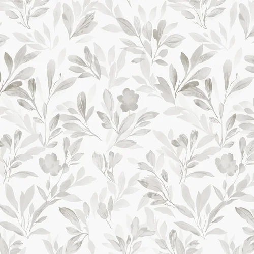 Heroad Grey Modern Leaf peel and stick wallpaper