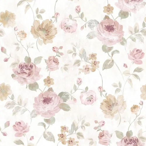 Heroad Pink Watercolor Rose peel and stick wallpaper