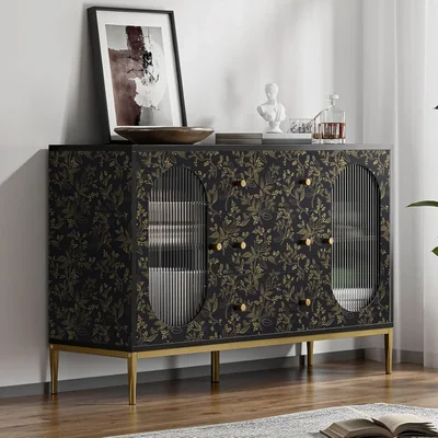 Black and Gold Modern Floral, picture 5