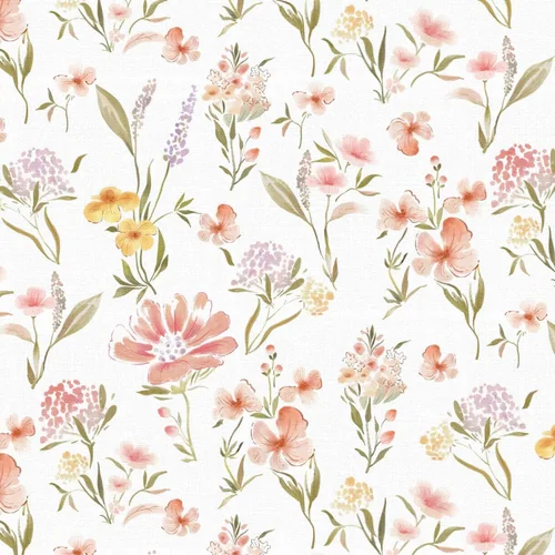 Heroad Pink Vintage Floral peel and stick wallpaper