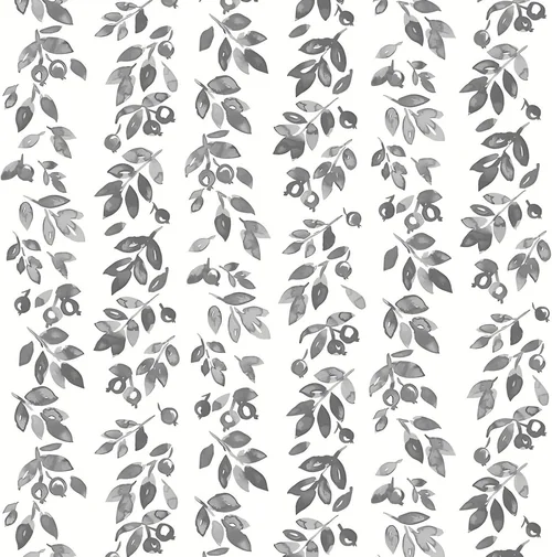 Heroad Grey Vintage Leaf peel and stick wallpaper