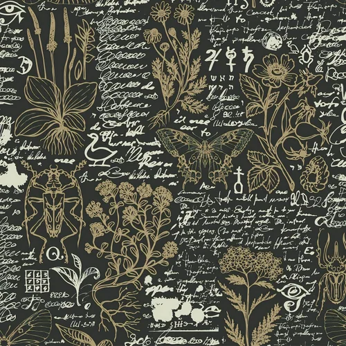 Heroad Black Leaf peel and stick wallpaper