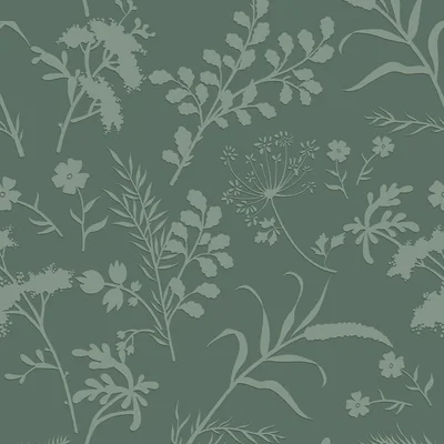 Sage Green Boho Floral, picture 1