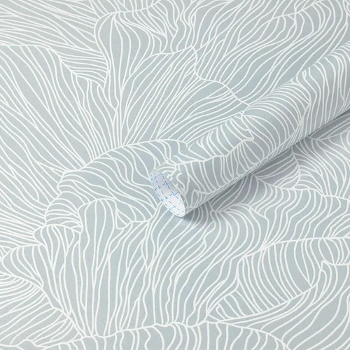 Heroad Blue Boho Wave peel and stick wallpaper