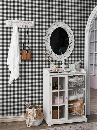 Black and White Modern Plaid, picture 3