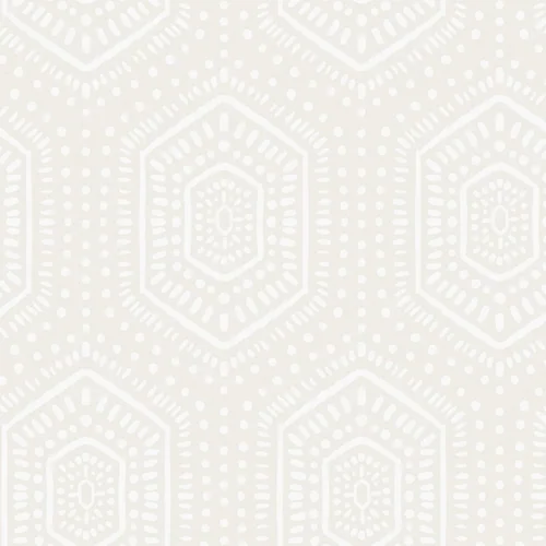 Heroad Beige Hexagon Dot peel and stick wallpaper