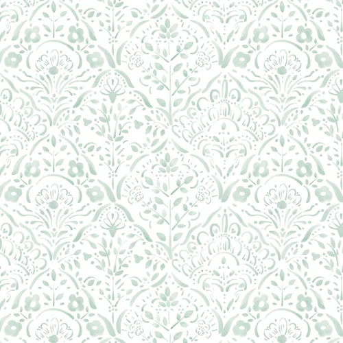Heroad Sage Boho Floral peel and stick wallpaper