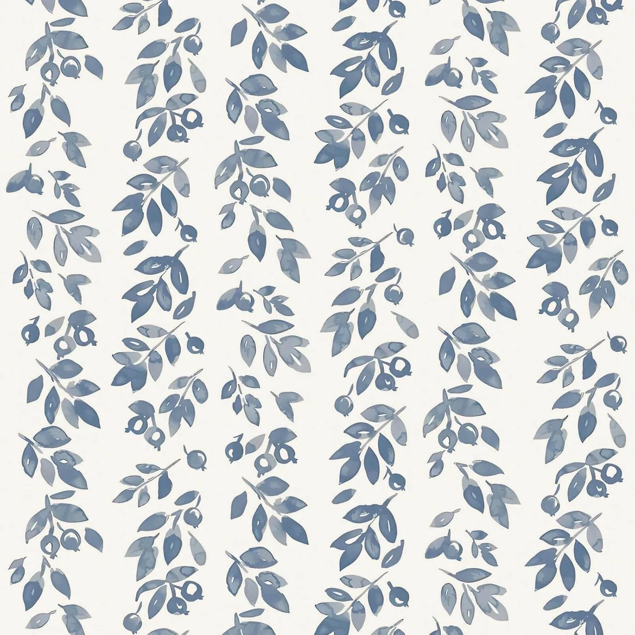 Heroad Blue Vintage Stripe peel and stick wallpaper, swatch