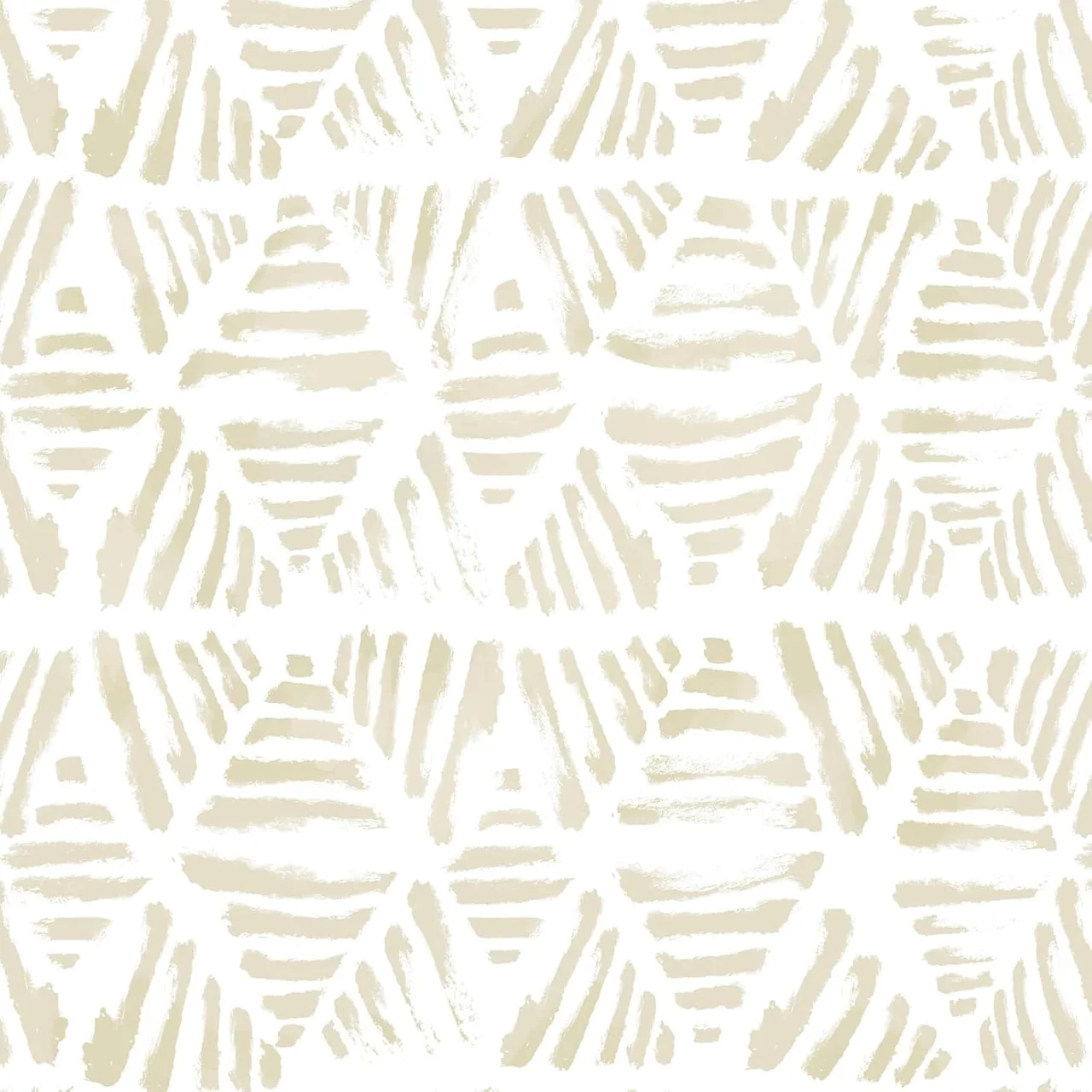 Heroad Beige Boho Triangle peel and stick wallpaper, swatch