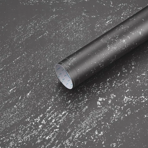 Heroad Grey Silver Textured peel and stick wallpaper