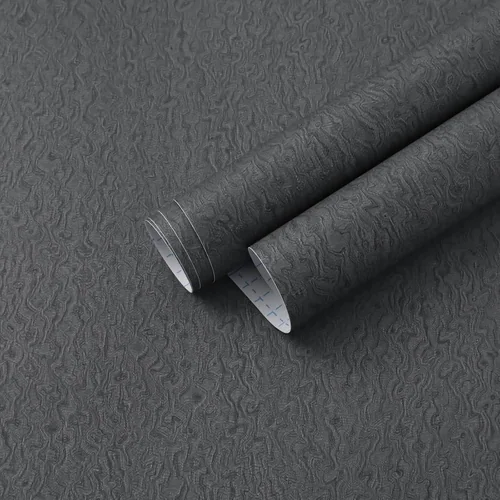 Heroad Dark Grey Textured peel and stick wallpaper