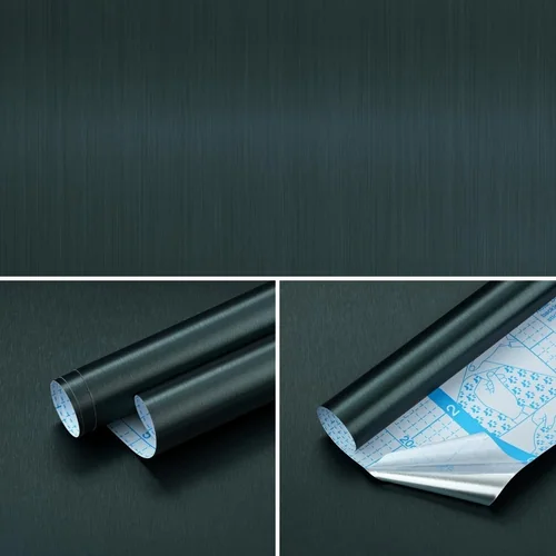 Heroad Dark Green Stainless Steel peel and stick wallpaper