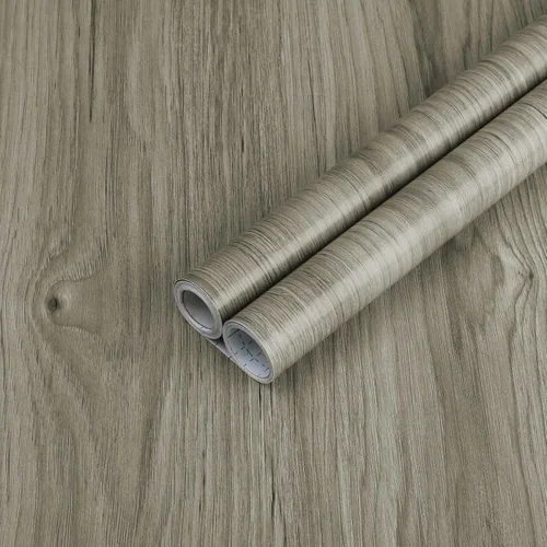 Heroad Grey Grey Wood peel and stick wallpaper
