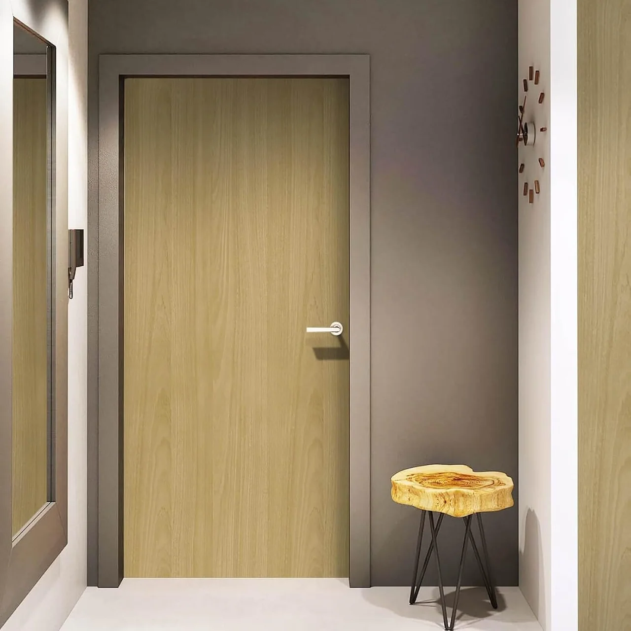 Heroad Maple Wood Grain peel and stick wallpaper in a room