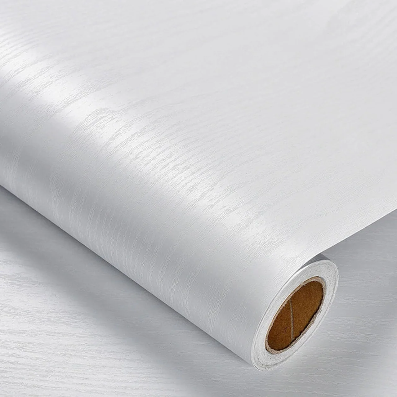 Heroad White Wood Grain peel and stick wallpaper, swatch